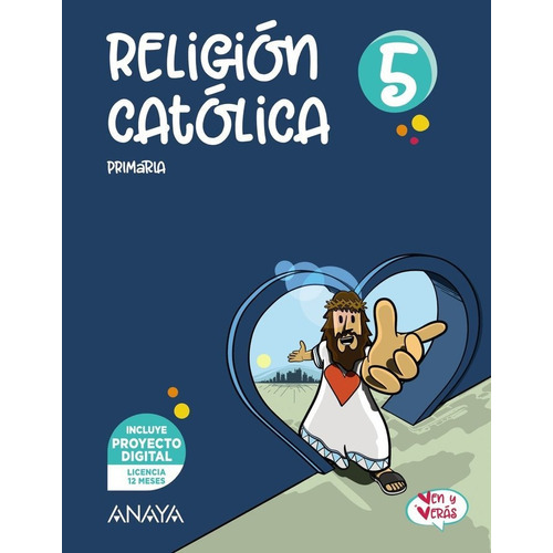 Religion Catolica 5., De Lorente Perez, Jesus Mario. Editorial Anaya Educación, Tapa Blanda En Español