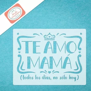 Stencil Cartel Día De Las Madres 04 Plantilla Manualidades