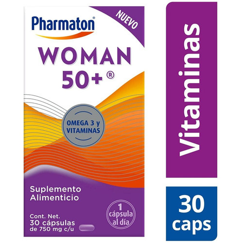 Suplemento Alimenticio Pharmaton Woman 50+ 30 Cápsulas 750mg