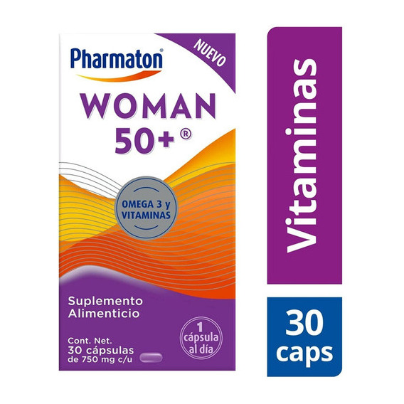 Suplemento Alimenticio Pharmaton Woman 50+ 30 Cápsulas 750mg