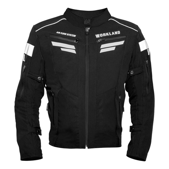 Chamarra Moto Hombre Impermeable Biker Protecciones Wkl Ngo