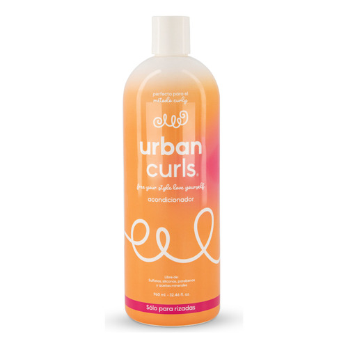  Acondicionador Para Cabello Rizado Urban Curls Sin Sal 960ml