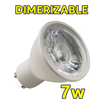 Pack X10 Lampara Dicroica Led 7w Dimerizable Gu10 Luz Desing