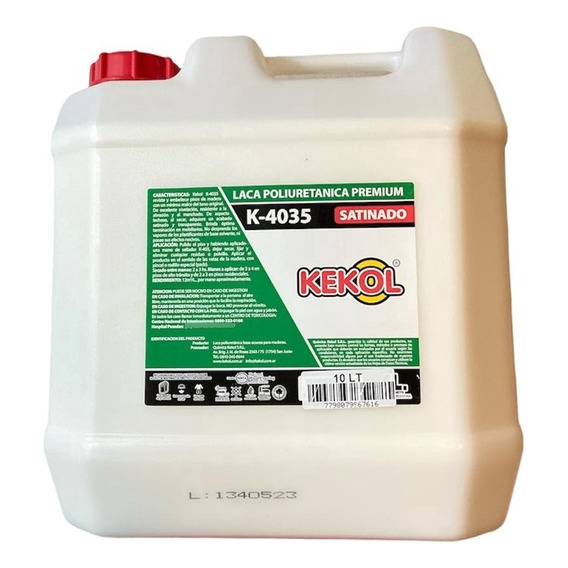 Kekol K4035 Laca Al Agua Hidrolaca Premium 10 Lts Satinado