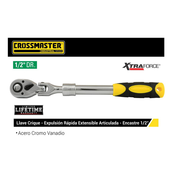 Llave Crique Extn Articul 340/480mm Encastre 1/2 Crossmaster