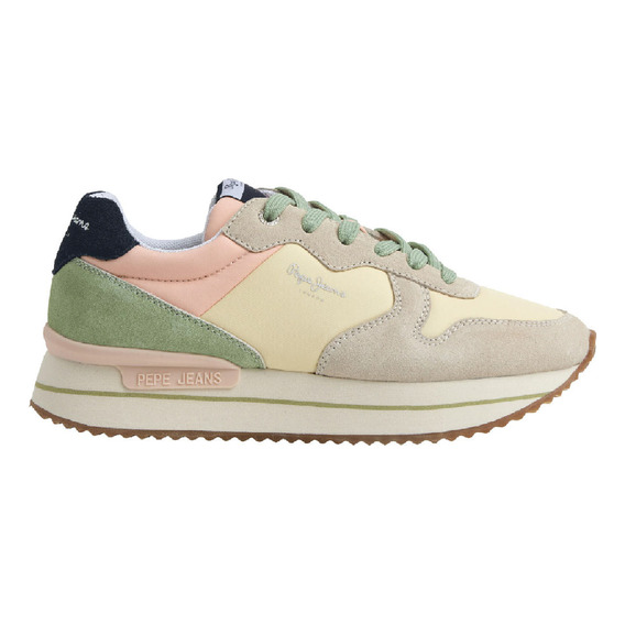 Tenis Pepe Jeans Mujer Rusper Sweet Amarillo - Verde