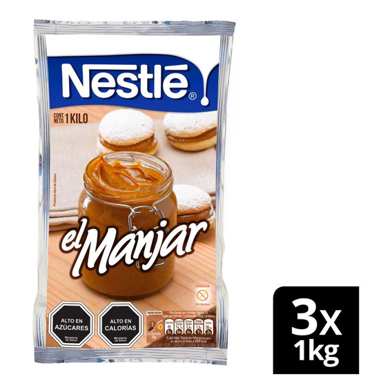 Manjar Nestlé® Bolsa 1kg X3 Unidades