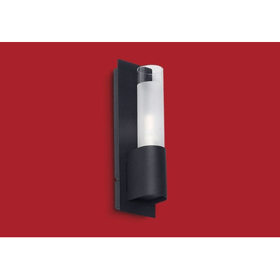 Aplique 1 Luz Punto Negro Diseño Vidrio Con Led G9 1901 Rd