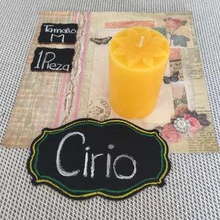 Cirio Liso - Color Amarillo - Mediano I 1 Pieza