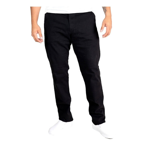 Pantalon De Gabardina Casual Strech Hombre Skinny Tallaextra