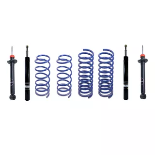 Amortiguador Y Espiral Kit X4 Vw Gol Power Progresivos