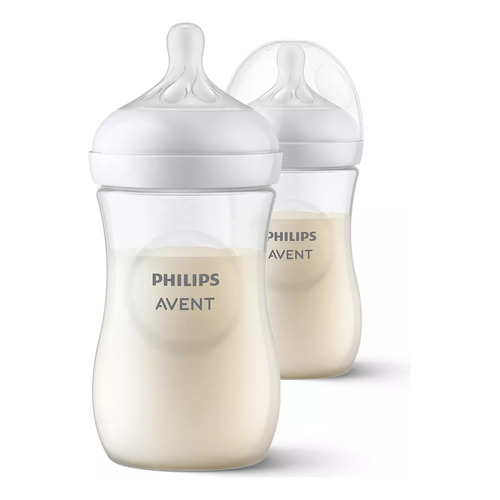 Mamaderas Natural Response Philips Avent Scy903/02 1m+ 260ml Color Blanco