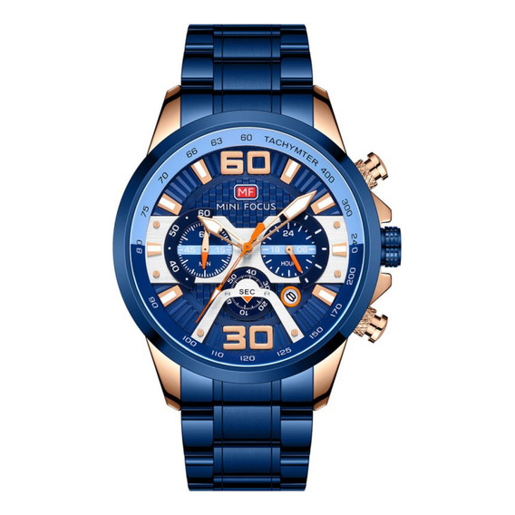 Reloj Para Hombre Mini Focus Mf0336g Mfa762021ga Azul