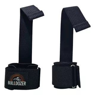 Straps C/ Munhequeira Musculação Cross Par Oficial Bulldozer