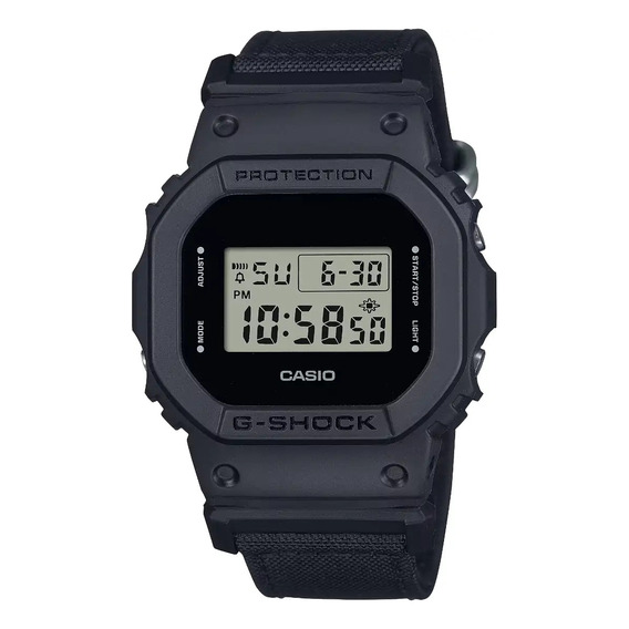 Reloj Casio G-shock Digital Dw-5600bce-1 Correa Negro Bisel Negro Fondo Negro