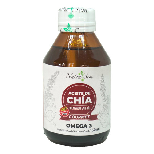 Aceite De Chia Nutrasem X 150cc Con Omega 3 100% Natural Dw 