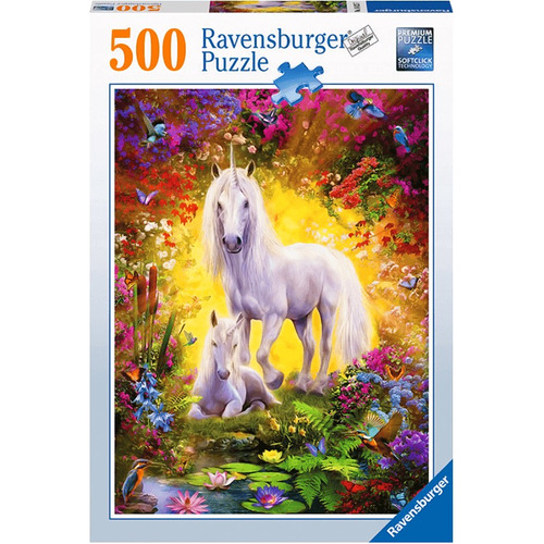 Rompecabezas Ravensburger Fantasía Unicornio 500 Piezas