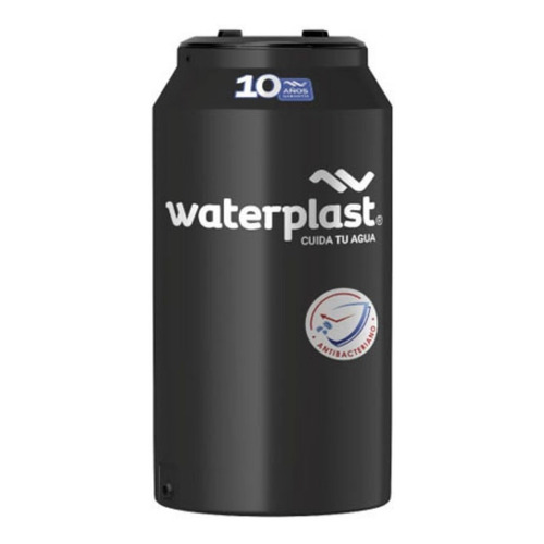 Tanque De Agua Ultra Delgado Waterplast Bicapa 500l 136x72cm Color Negro