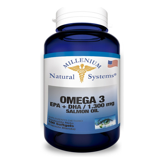 Omega 3 1300 Mg 100 Sg Natural Syst - Unidad a $569