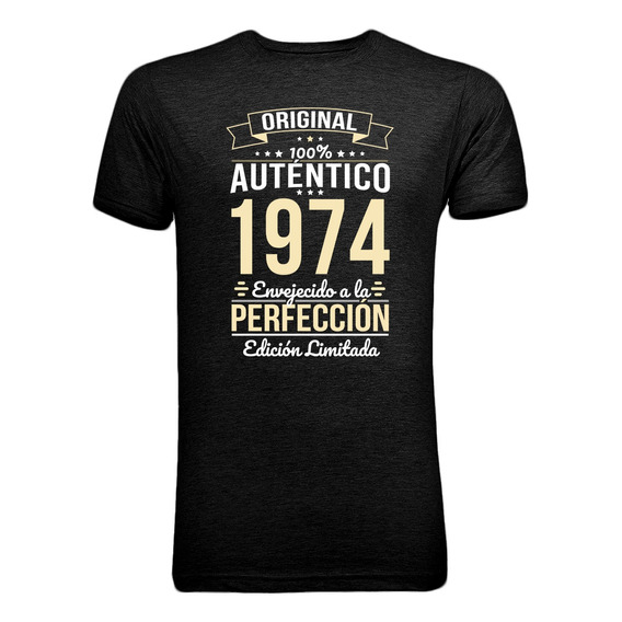 Playera Camiseta T-shirt Cumpleaños 40 Años De Ser Autentico