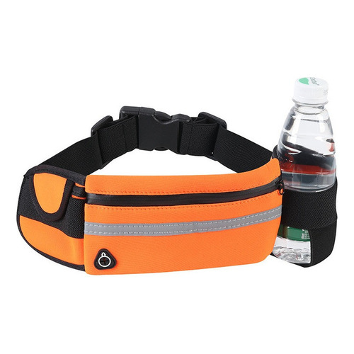 Cangurera Deportiva, Bolsa Deportiva Con Cinturón Elastic Color Naranja