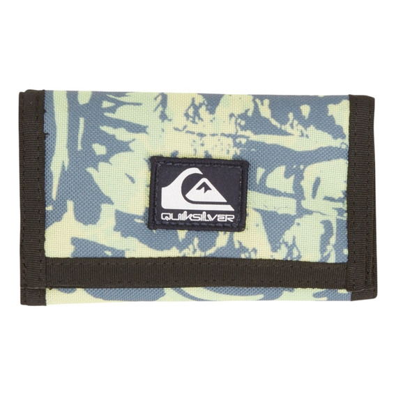 Cartera Quiksilver Hombre Negro Everydaily Aqyaa03229bsg0 Color Beige/azul