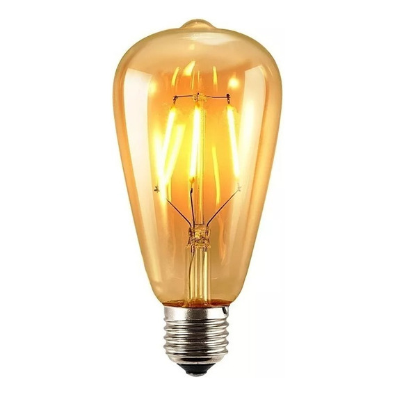 Ampolleta Led Tipo Edison 6 Watts Retro Vintage Color De La Luz Cálida