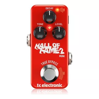 Pedal Tc Electronic Hall Of Fame 2 Mini Reverb + Nf/garantia Cor Vermelho