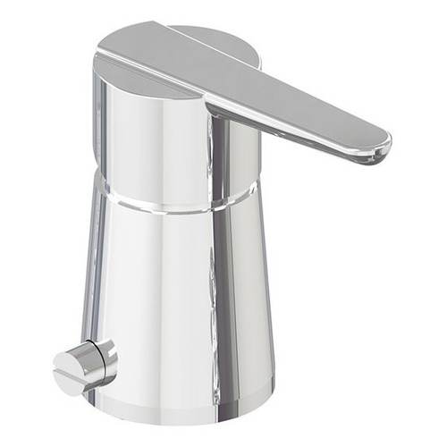 Griferia De Bidet Monocomando Flat 8402 Cromo Hidromet Acabado Cromado Color Plateado