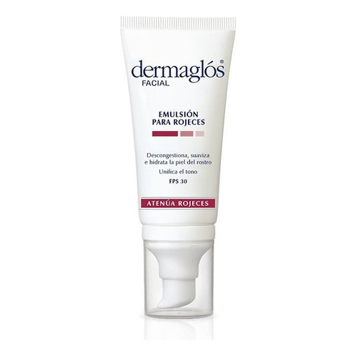 Emulsion Dermaglos Fps 30 Piel Rojeces Descongestiona 50ml