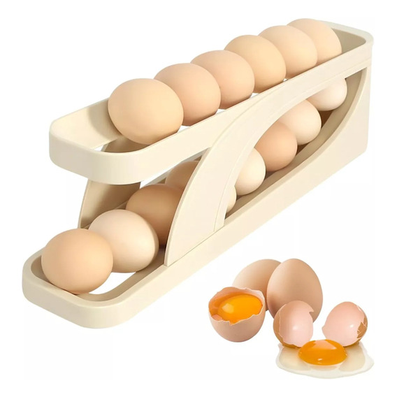Huevera Organizador Dispensador De Huevos Para 14 Unidades A