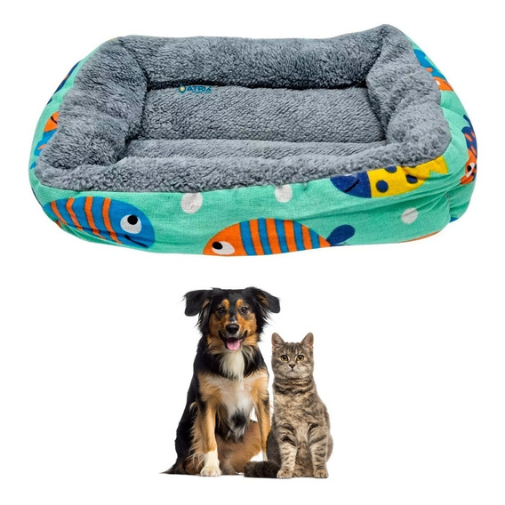 Cucha Cama Colchon Puff Perro Gato Mascota 40x30 Atrix ®