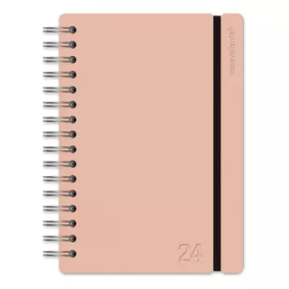 Agenda 2024 Semanal A5 Vacavaliente Cuero Reciclado Color De La Portada Pink Sand