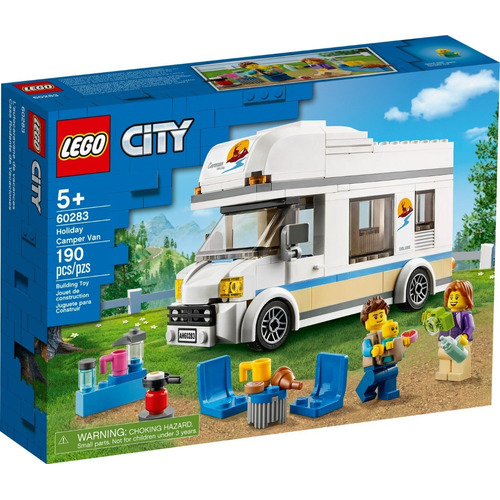 Lego® City - Autocaravana De Vacaciones (60283) Cantidad de piezas 190