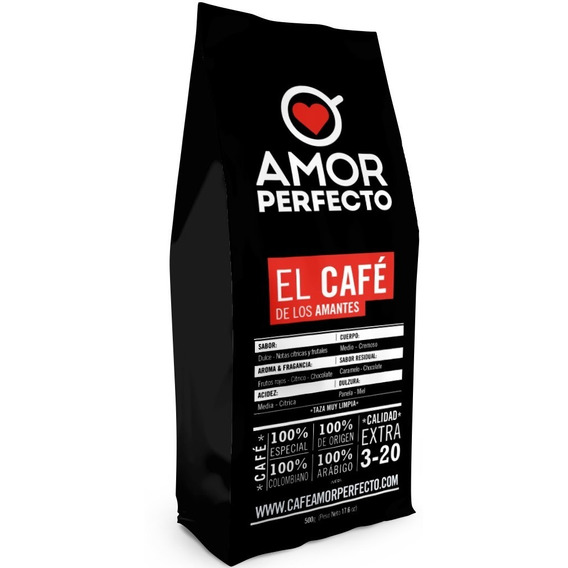 Café Grano Amor Perfecto X 500grs. 100% Café (sin Azucar)