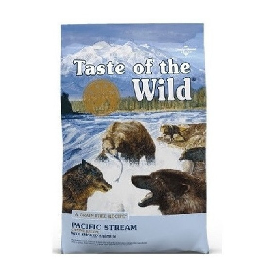 Alimento Taste of the Wild Pacific Stream Canine para perro adulto todos los tamaños sabor salmón en bolsa de 18kg