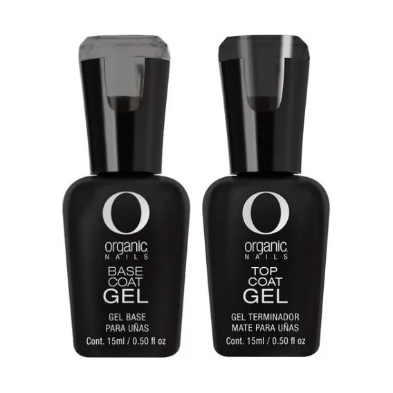 Base + Top Coat Gel De Organic Nails (15ml C/u)