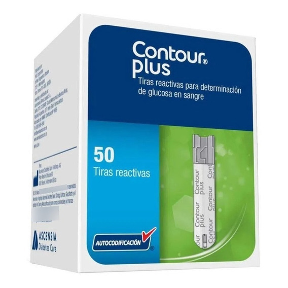 Contour Plus Tiras Reactivas CAJA CON 50 REACTIVOS