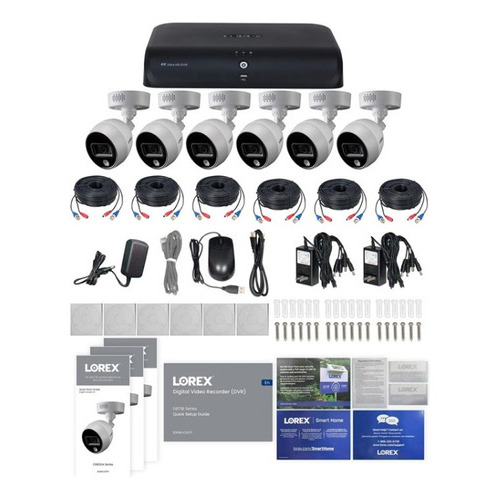 Sistema De Seguridad Inteligent 6 Cámaras 4k Ultra Hd Lorex 