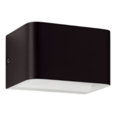 Aplique Bidireccional Sania-4 13cm 1 Luz 6.8w Blanco/negro
