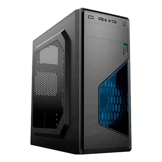 Gabinete Magnum Tech Mt-436 Blue Fan 120 Led Azul Usb 2.0