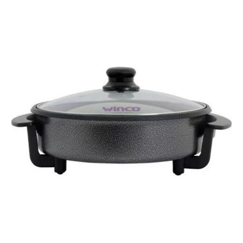 Sarten Electrica Olla Winco W-52 Multicocina 5 Niveles Grill Color Negro Frecuencia 1500 MHz