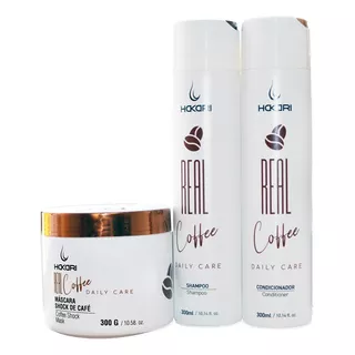  Real Coffee Shampoo + Acondicionador + Mascara (pack)