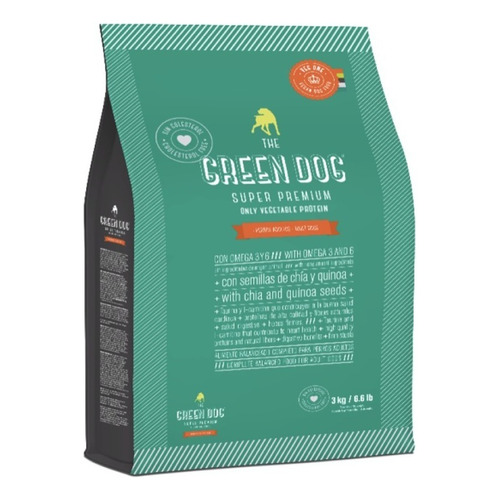 Alimento The Green Dog Super Premium  para perro adulto todos los tamaños sabor mix en bolsa de 3 kg