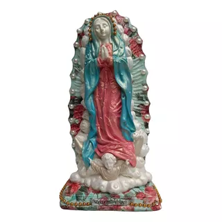 Virgen De Guadalupe 28 Cm Imagen Yeso La Tienda De María