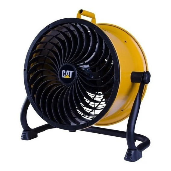 Ventilador De Movimiento P/ Interiores 35.5cm 4v Caterpillar Negro 3 60 35 Cm Amarillo