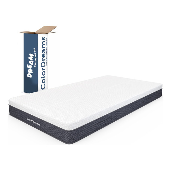 Colchon Individual Memory En Caja 100x190x23 Cm Colordreams