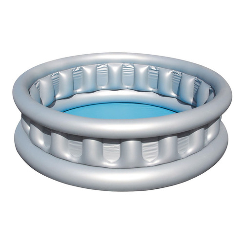 Pileta inflable redondo Bestway Space Ship 51080 512L gris caja