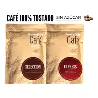 Combo Cafe Bonafide Selección 1/2kg + Express 1/2kg S/azucar