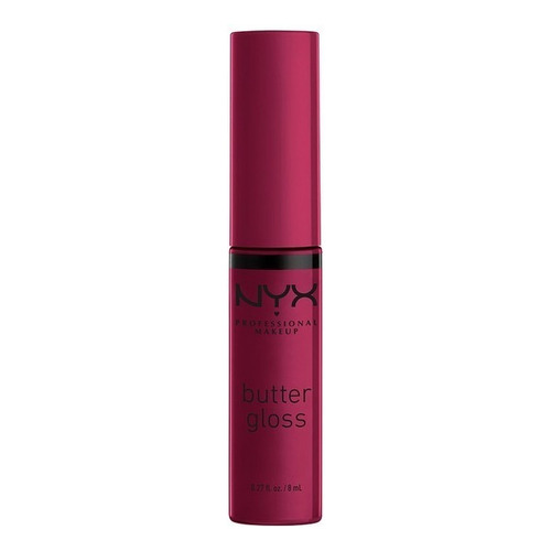 Labial Líquido Nyx Butter Gloss Cobertura Ligera A Media 8ml Color Devil's food cake